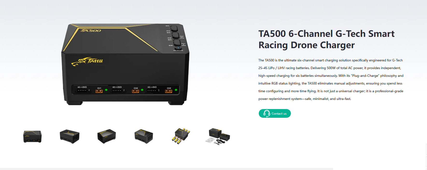 Drone Racing Charger - TATTU TA500 6-kanałowa ładowarka G-Tech Smart