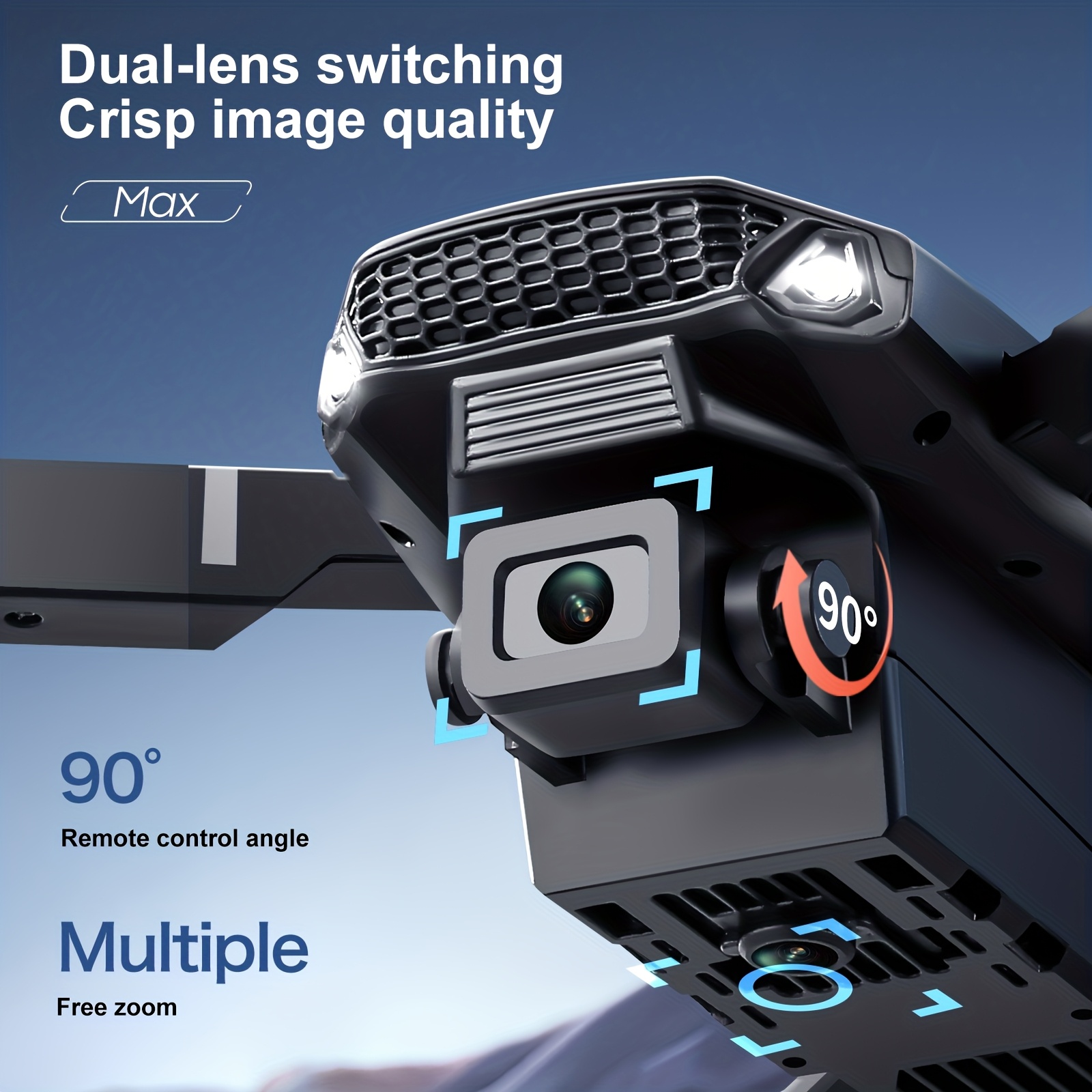 Ulepszony, składany dron E88 P – Drone Racing Camera recenzja i cena