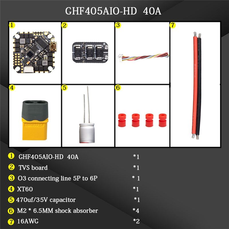 ABTI-GHF405AIO-HD 40A AIO Kont – Drone Racing Esc recenzja i cena